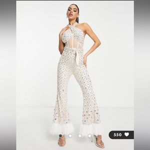 ASOS Luxe Disco Jumpsuit NWT